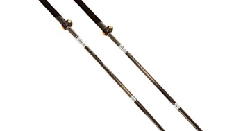 LEKI Nordic Walking Stock Micro Vario Carbon, Black, 110-130 cm, 634-2074 - 1