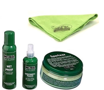 Meindl Pflegeset – Wet Proof / Sportwax / Conditioner + Proofer - 